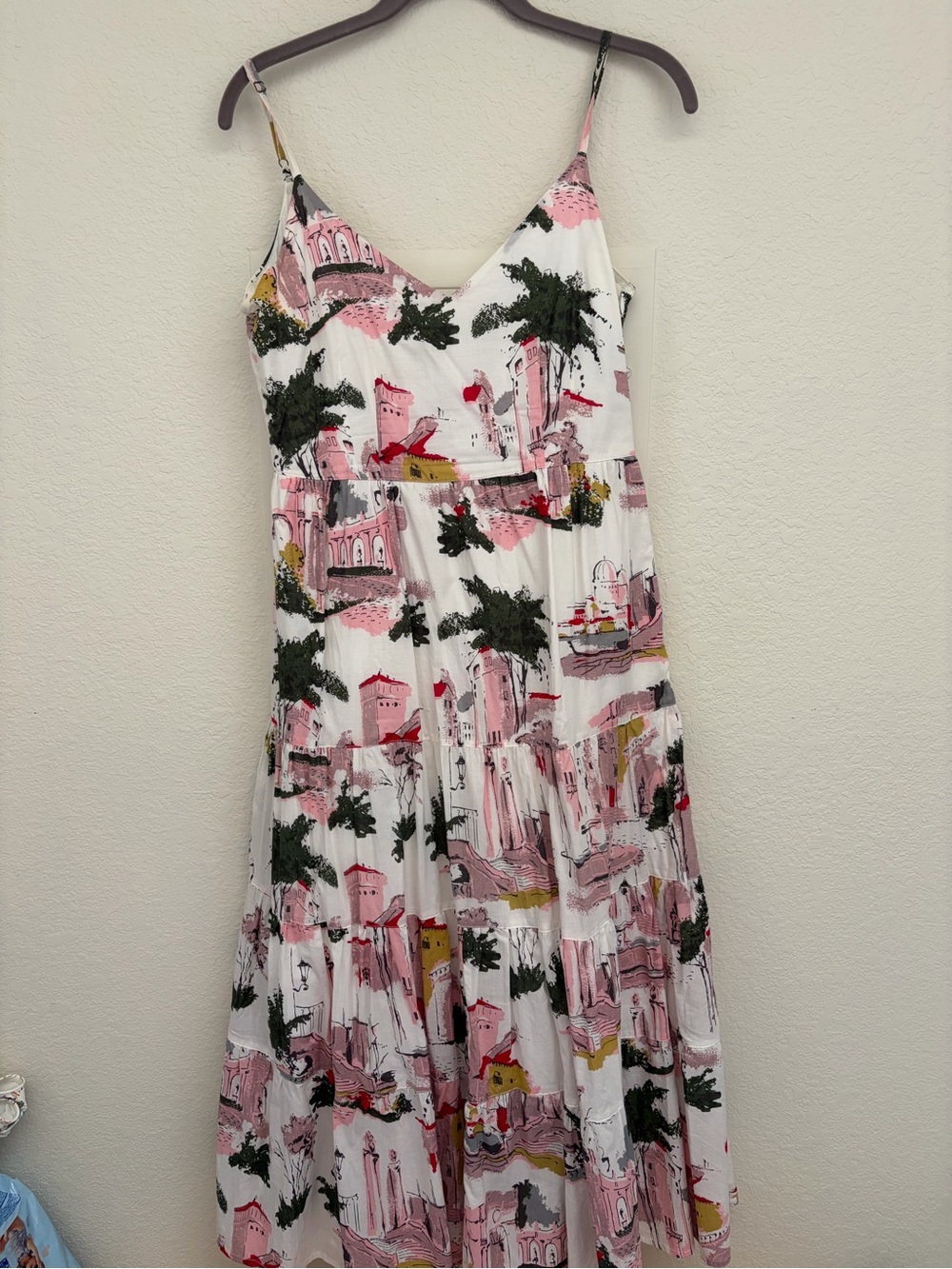 Anthropologie LazyBones Australia cityscape Printed Midi Dress